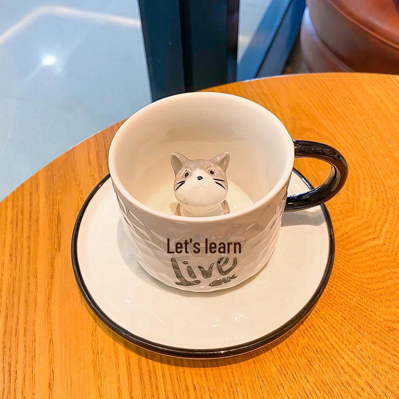 Catson Peek-a-Cat™ Mug & Saucer