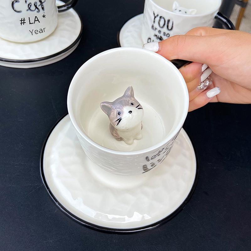 Catson Peek-a-Cat™ Mug & Saucer