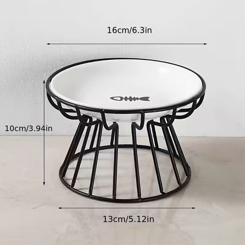 Catson ElevateBowl™ – Keramik Fressnapf mit Eisenständer