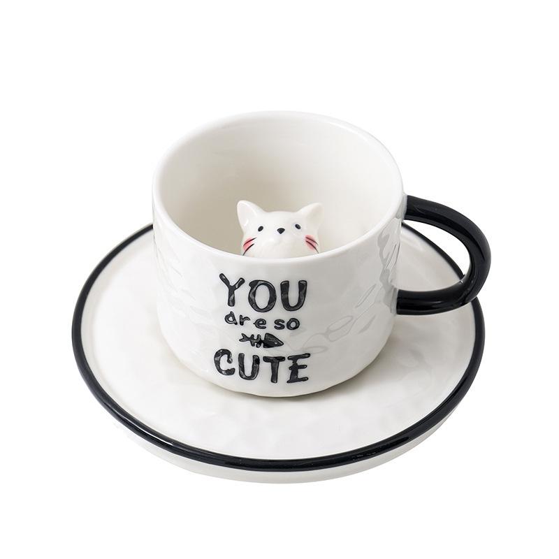 Catson Peek-a-Cat™ Mug & Saucer