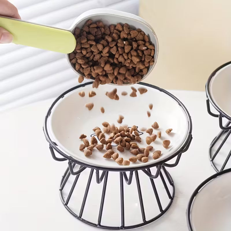 Catson ElevateBowl™ – Keramik Fressnapf mit Eisenständer