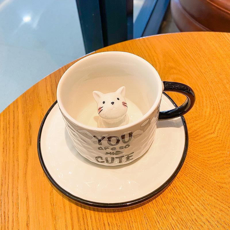 Catson Peek-a-Cat™ Mug & Saucer