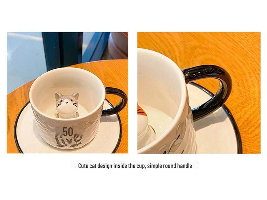 Catson Peek-a-Cat™ Mug & Saucer