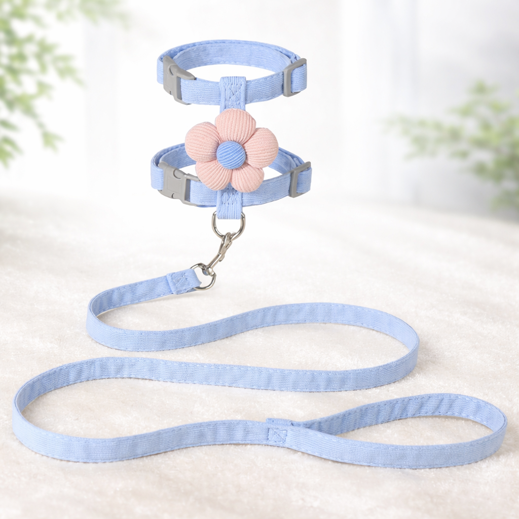 Catson BloomHarness™ – Ausbruchsicheres Katzengeschirr mit Blütendetail
